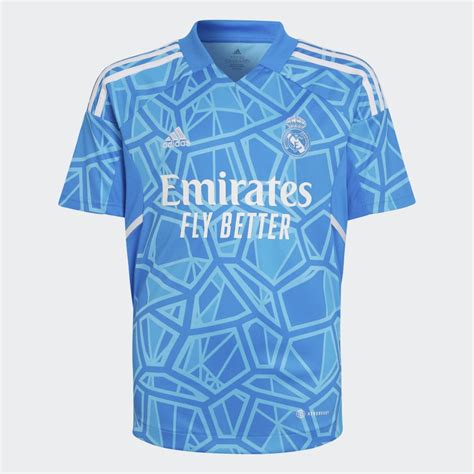 Adidas Real Madrid Home Goalkeeper Jersey Blue Adidas Switzerland