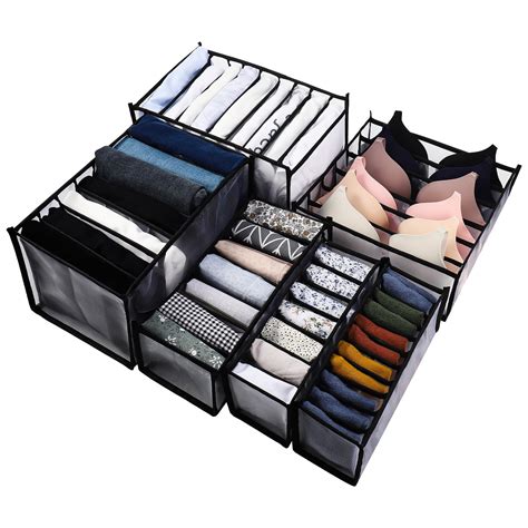 Springcorner 6 Pcs Underwear Organizer Foldable Drawer Divider Set