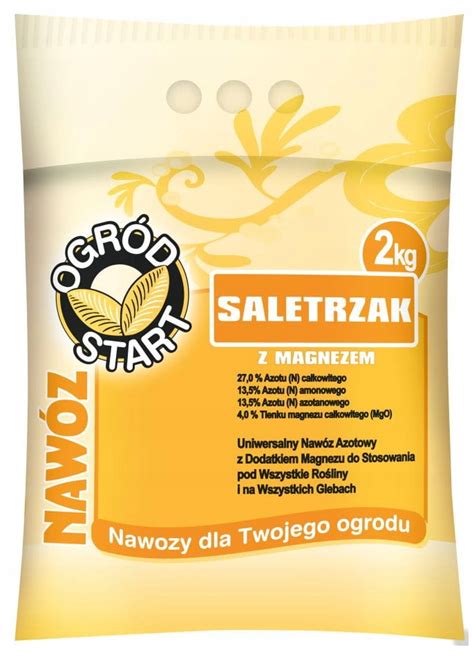 Saletrzak z magnezem nawóz azotowy 2kg pod trawnik Ogród Start