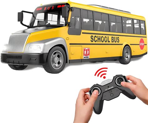 RC School Bus – 2.4Ghz Remote Control Toy Bus with LED Lights ...