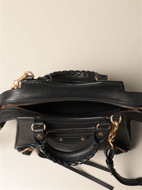 Balenciaga Borsa Neo Classic City Mini In Pelle Nero Borsa A Spalla Balenciaga 638524 15y41