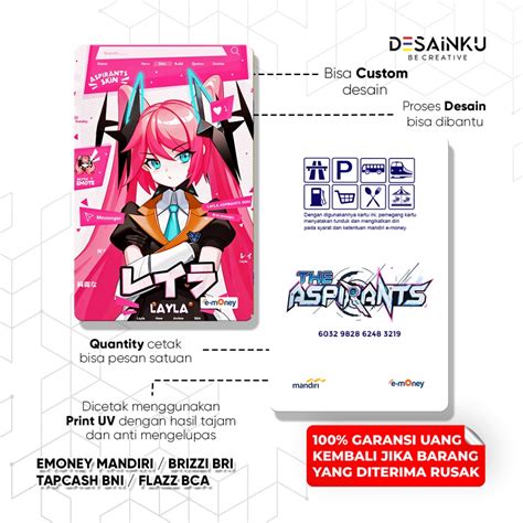 Jual E Money Mobile Legend Edition Emoney Custom Emoney Anime Game