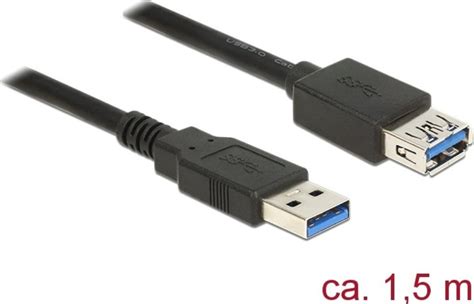 DeLock USB 3 0 Cable USB A Male USB A Female 1 5m 85055 Skroutz Gr