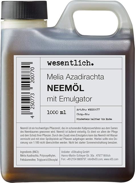 Neem L Con Emulsionante Ml Montado Variadas Para Instant Nea De