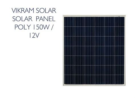 Vikram 150W Watt Polycrystalline Solar Panel At Rs 28 Watt Vikram