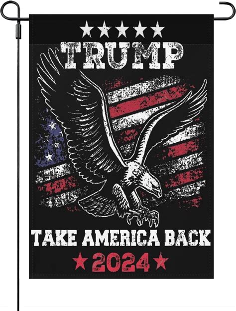 Trump Take America Back 2024 Outdoor Flagshilarious Funny Garden Flags