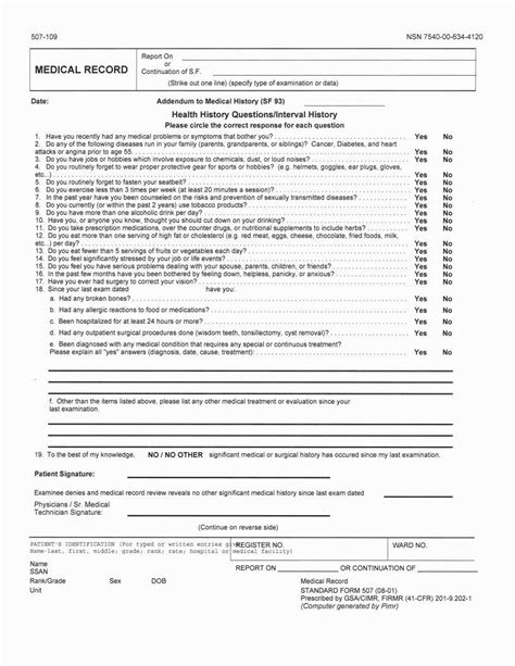 Standard Form 507 ≡ Fill Out Printable PDF Forms Online