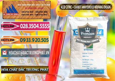 Phân Phối Bán Acid Citric Axit Citric Khan Anhydrous Weifang Trung Quốc China