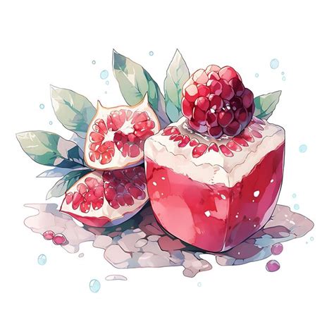 Premium AI Image | Captivating Watercolor Fruit Drawings for a Playful ...