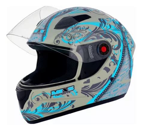 Capacete Moto Feminino Fechado Mixs Fokker Racing Girls Parcelamento