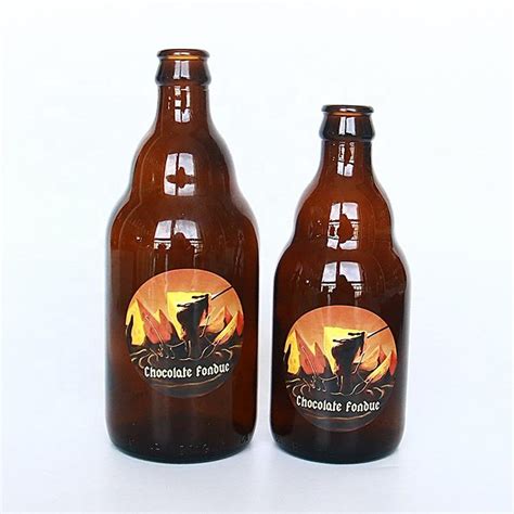 Ml Ml Factory Wholesale Brown Glass Amber Beer Bottle With Crown