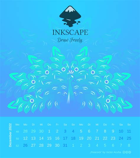 Inkscape Kalender Zum Selbstausdrucken