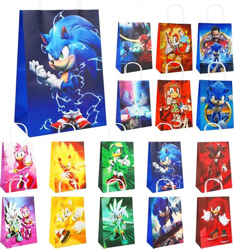 Juego De Bolsas De Fiesta De Sonic Para Regalo Suministros De