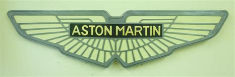 Bonhams Cars : An 'Aston Martin' garage display emblem,