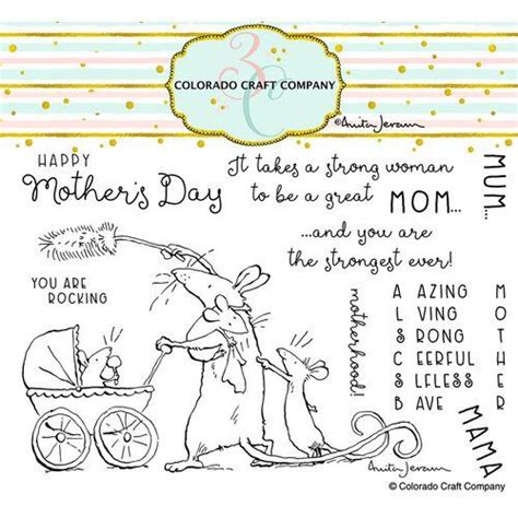 Colorado Craft Company Clear Photopolymer Stamps Amazing Mom