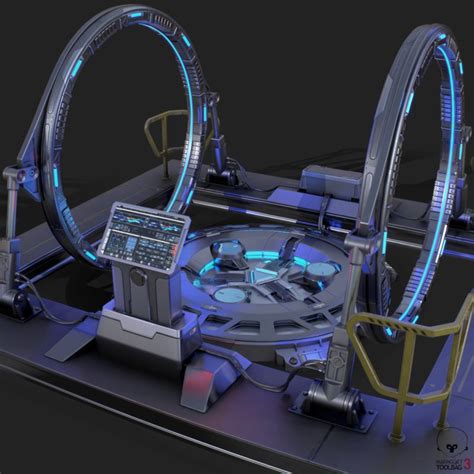 D Sci Fi Teleport Model Futuristic Technology Sci Fi Time Travel