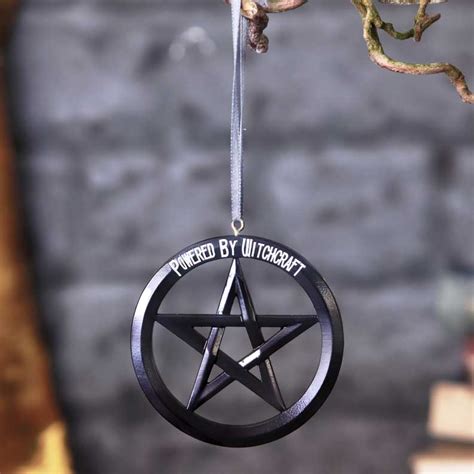 Powered By Witchcraft Pentagram Hanging Ornament Nemesis Now Wholesale Tware