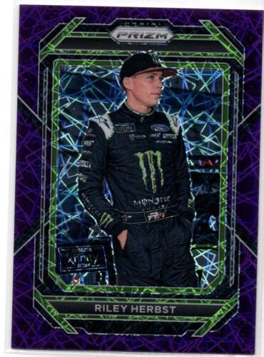 Prizm Nascar Racing Riley Herbst Purple Velocity No