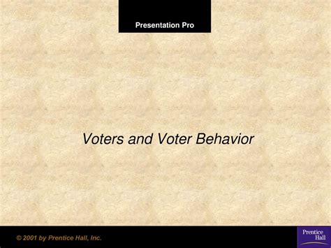 Voters And Voter Behavior Ppt Download