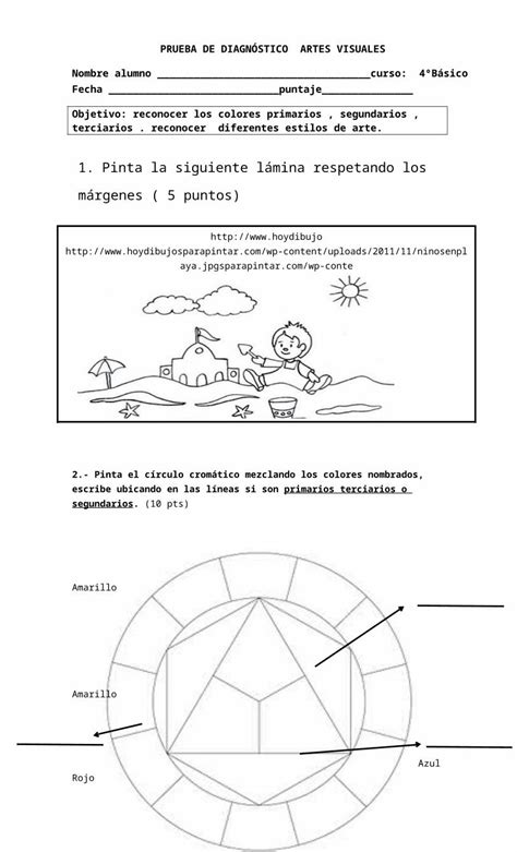 Docx Prueba De Diagnostico Artes Visuales Docx Dokumen Tips