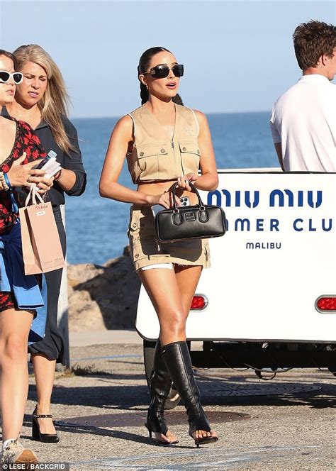 Olivia Culpo Shows Off Her Toned Legs As She Arrives To The Miu Miu