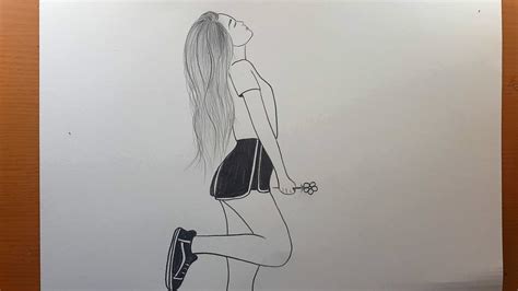 Desenho De Menina Realista Fácil - Ensine desenho de menina fácil passo a passo para iniciantes | desenho ...