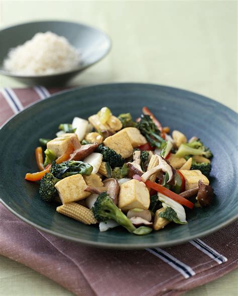 Simple Vegan Tofu And Vegetable Stir Fry With Ginger Recipe