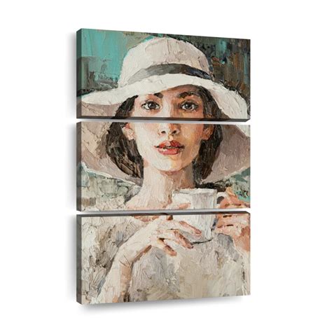 Vintage Woman Wall Art Painting