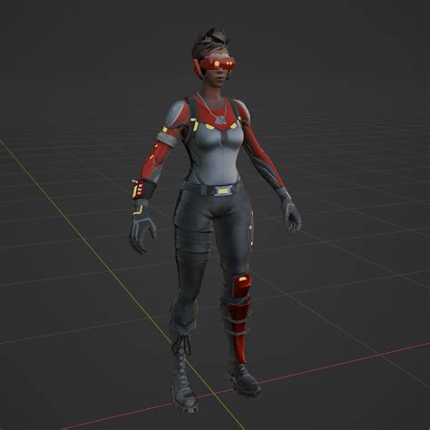 Cipher Fortnite 3d Model By Shevraar