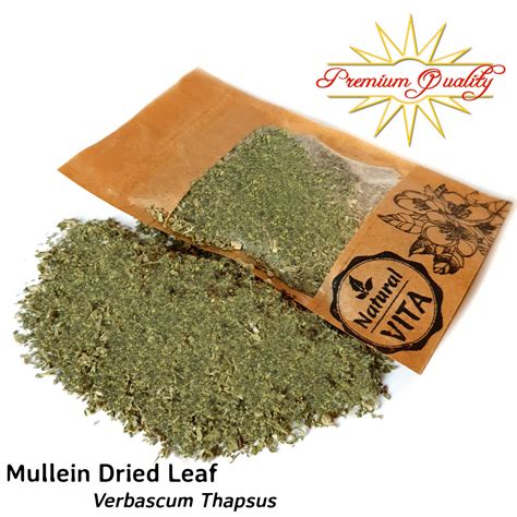 Mullein Leaf Herb Dried Cut Leaves Tincture Herbal Tea Infusion Smoking