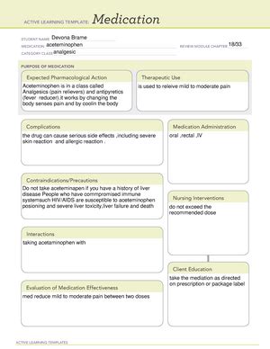 Betamethasone ATI Template ACTIVE LEARNING TEMPLATES Medication