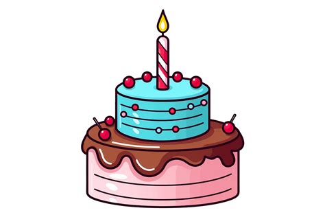 cake clipart graphic  illustrately creative fabrica