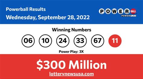 Powerball Winning Numbers For Wednesday September 28 2022 Did Anyone