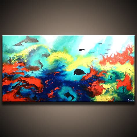 Underwater Abstract Painting at PaintingValley.com | Explore collection ...