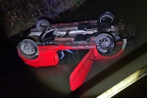 Two Men ‘lucky To Escape After Car Veers Off Horsham Bridge