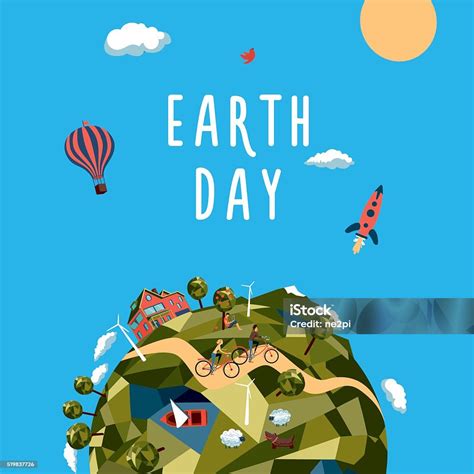 Earth Day Environment And Ecology Concept Stock Illustration Download Image Now Earth Day