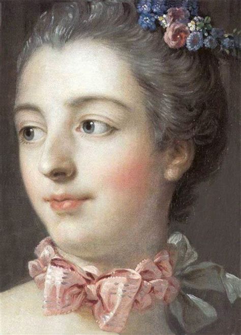 Detail from Portrait of Madame de Pompadour c 1756 by François