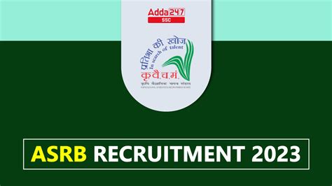 ASRB Recruitment 2023 Apply Online Starts For 368 Vacancies