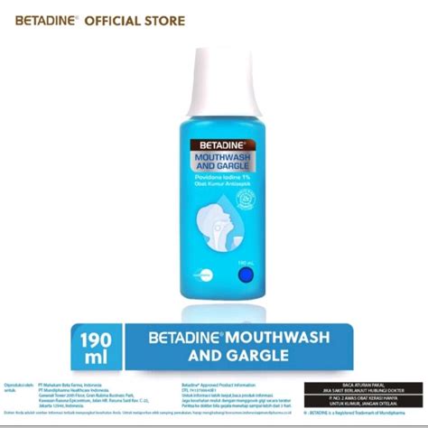 Jual Betadine Mouthwash And Gargle Ml Obat Kumur Shopee Indonesia