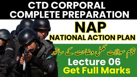 National Action Plan Complete Lecture Lecture Ctd Corporal Ppsc