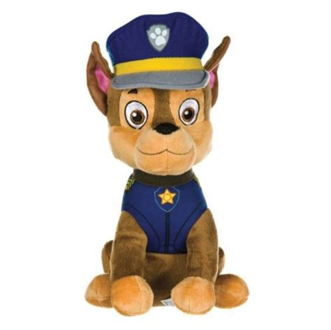 Paw Patrol 'Chase' 23cm Sitting Plush Soft Toy 8438517693330