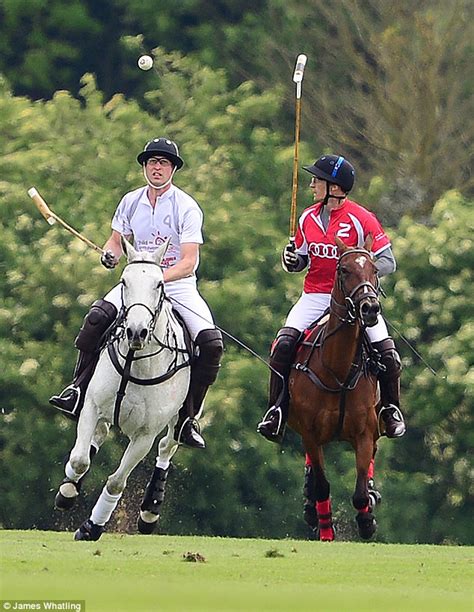 Princes William And Harry Play Polo At Audi Event In Coworth Park Daily Mail Online