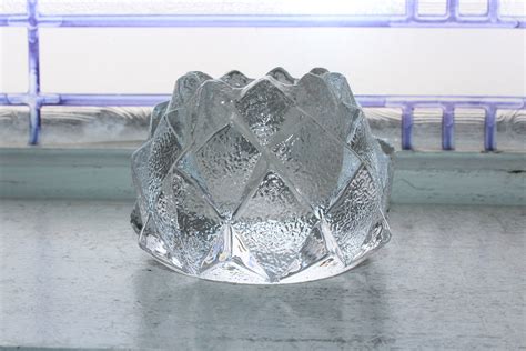 Vintage Orrefors Crystal Artichoke Firefly Nimbus Votive Candle Holder