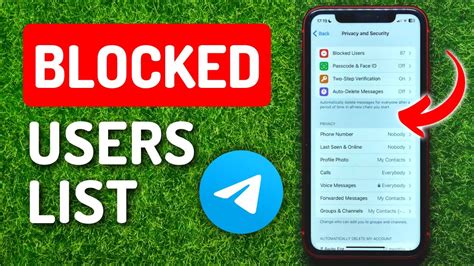 How To See Blocked Users List On Telegram Youtube