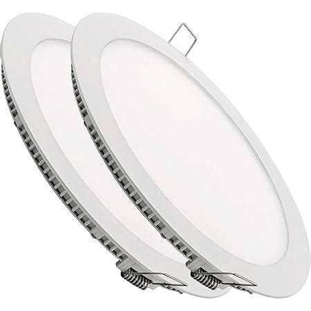 Leduni Plafonnier Led Rond En Aluminium W Lm Ip