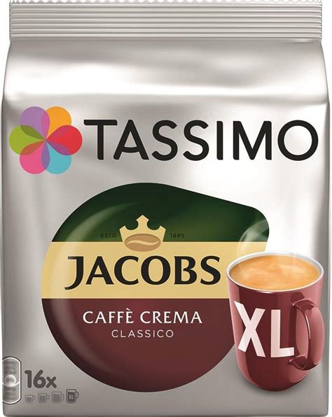 Kapsułki do ekspresów Tassimo Jacobs Caffe Crema Classico XL 16