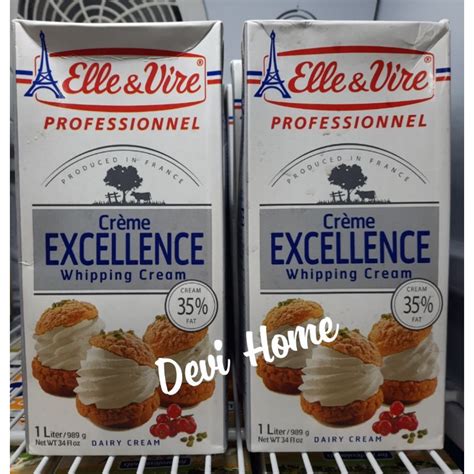 Jual Elle Vire Whipping Cream Liter Shopee Indonesia