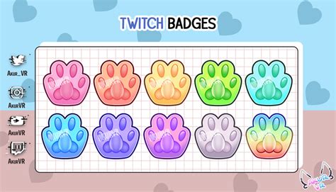 Twitch Sub Badges Cat Paw Akur S Ko Fi Shop Ko Fi Where