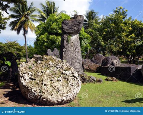 Latte Stones At Triangle Park In Guam Stock Image | CartoonDealer.com ...