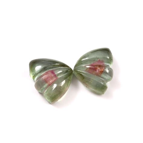 Tourmaline Natural Bio Watermelon Tourmaline Hand Carved Etsy